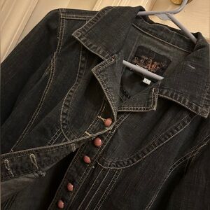 vintage denim blazer